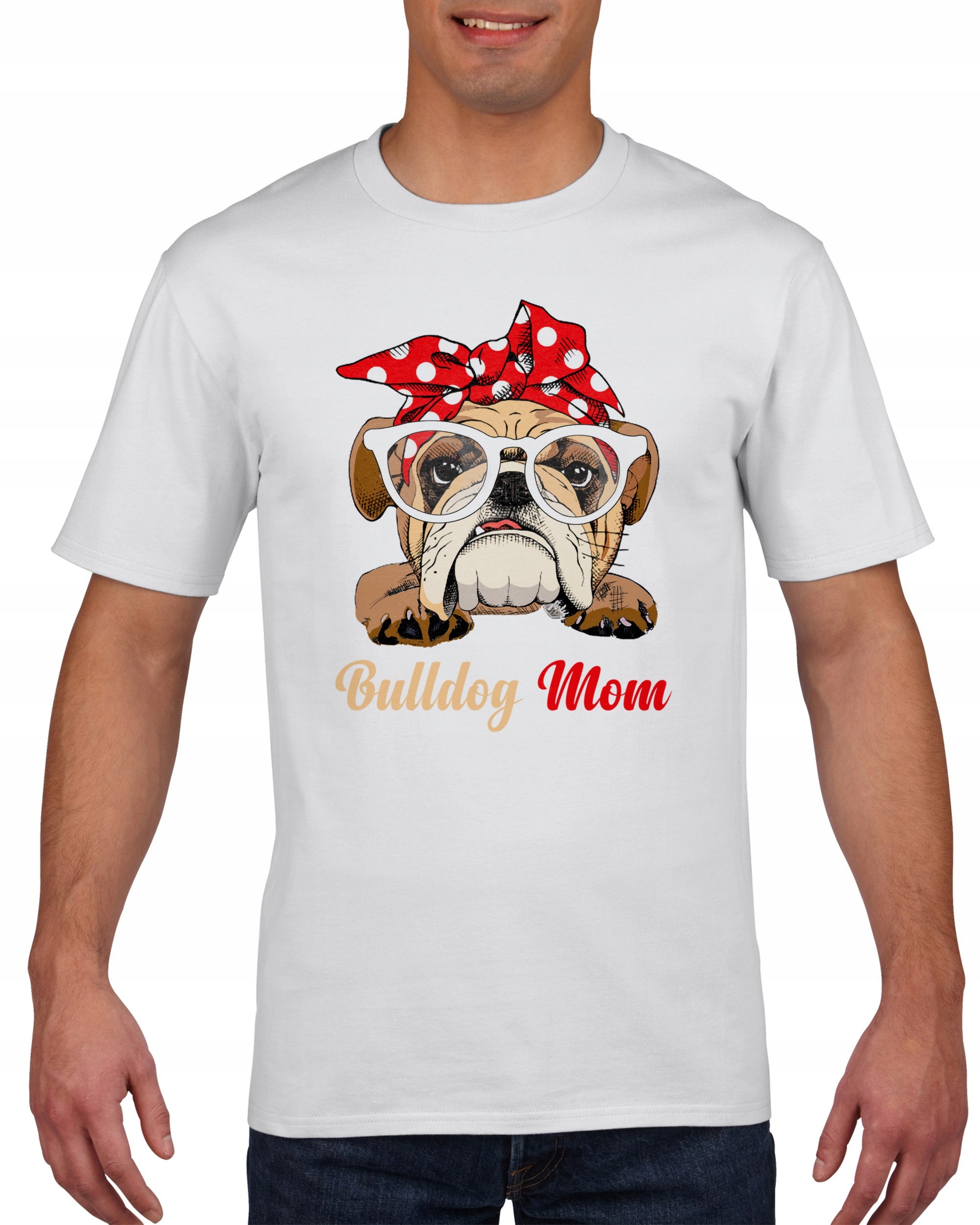 

Koszulka męska Pies bandana buldog mama XL