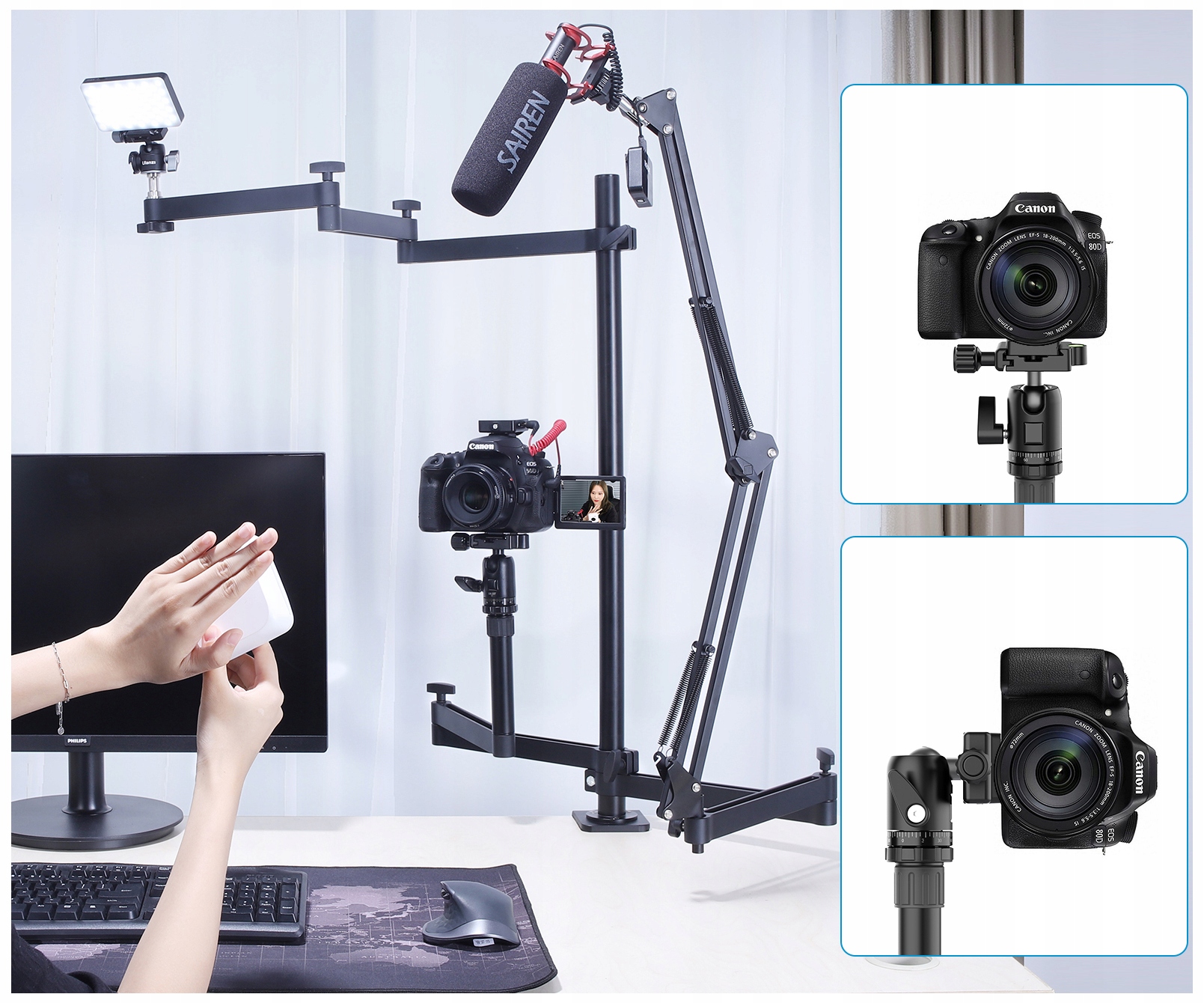 BIURKOWY STATYW STUDYJNY RADIOWY STOŁOWY UCHWYT Stan opakowania oryginalne