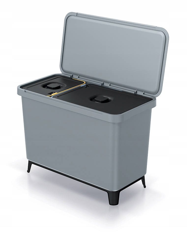Levně Odpadkový koš Systema objem: 1x10 l 1x23 l, barva: světle šedá