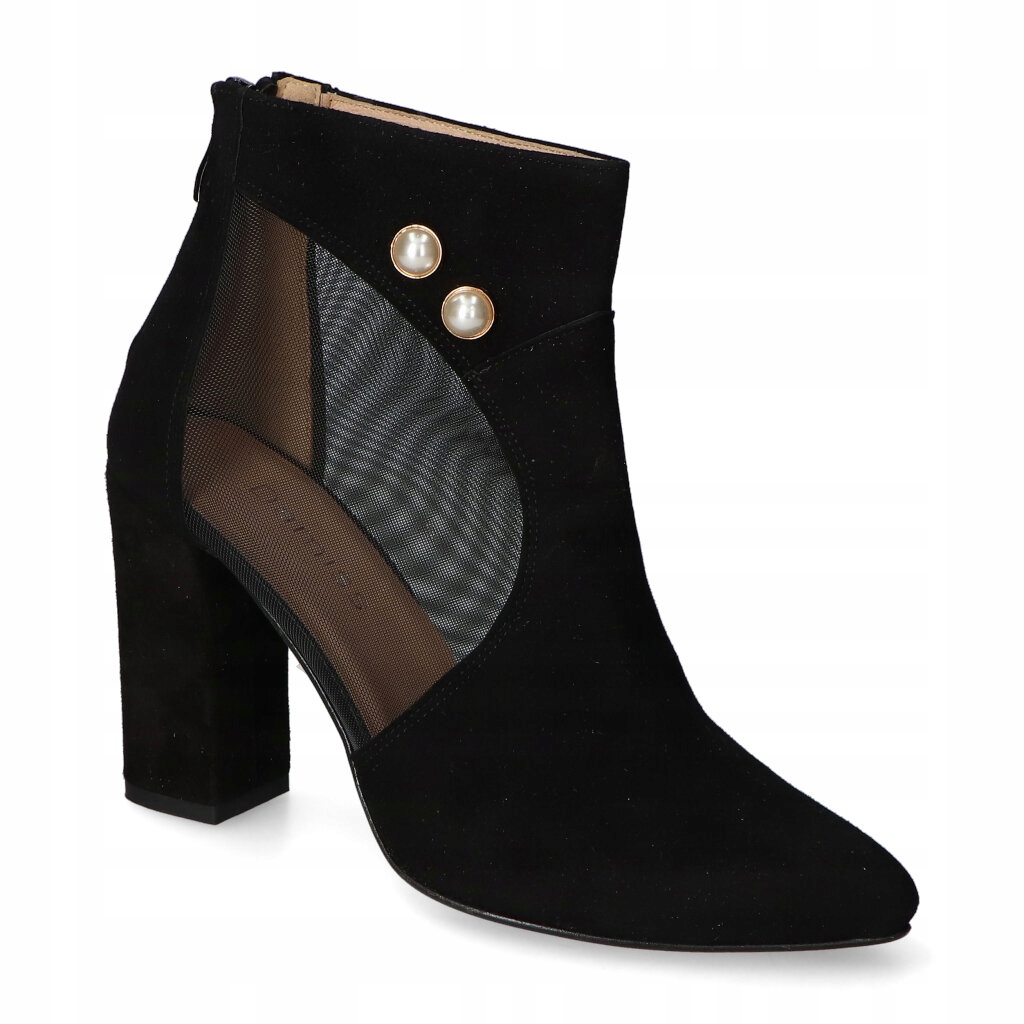 Kotníkové Boty Damiss DS-142/A Černý semiš 37