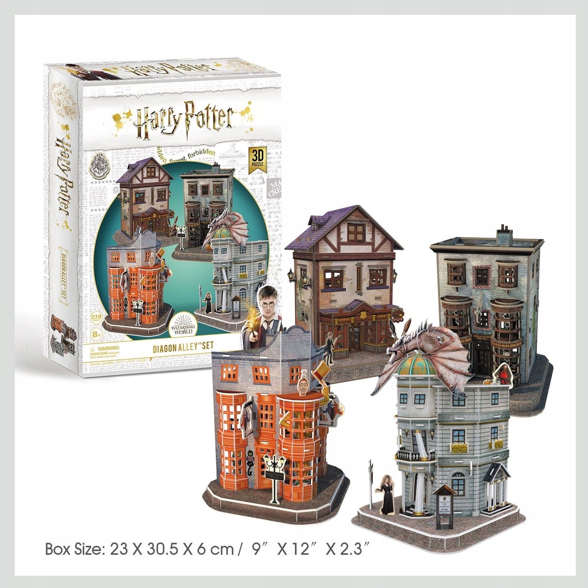 

Harry Potter Ulica Pokątna Puzzle 3D 4 Budynki