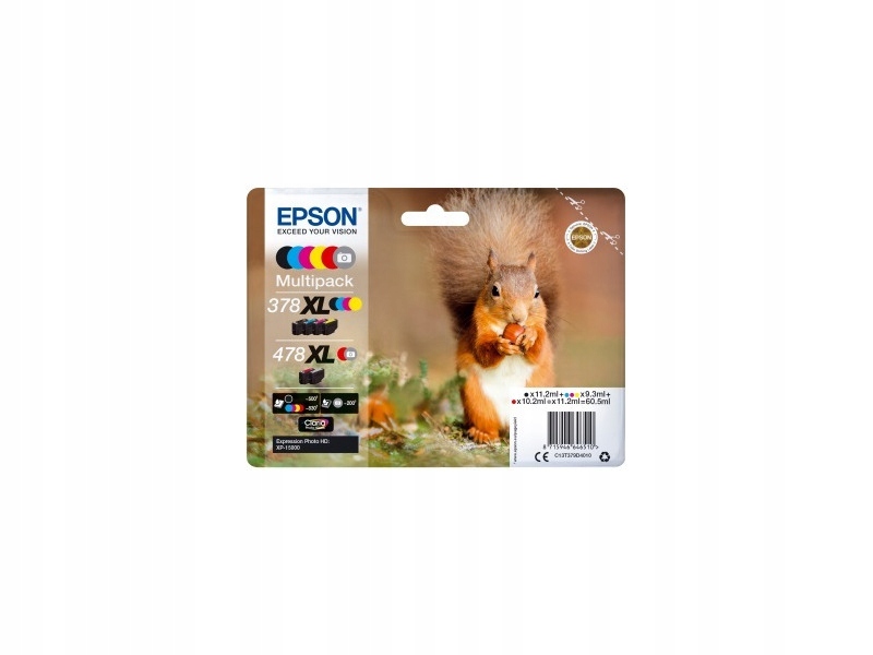 Zestaw tuszów Epson 378XL 478XL C13T379D4010