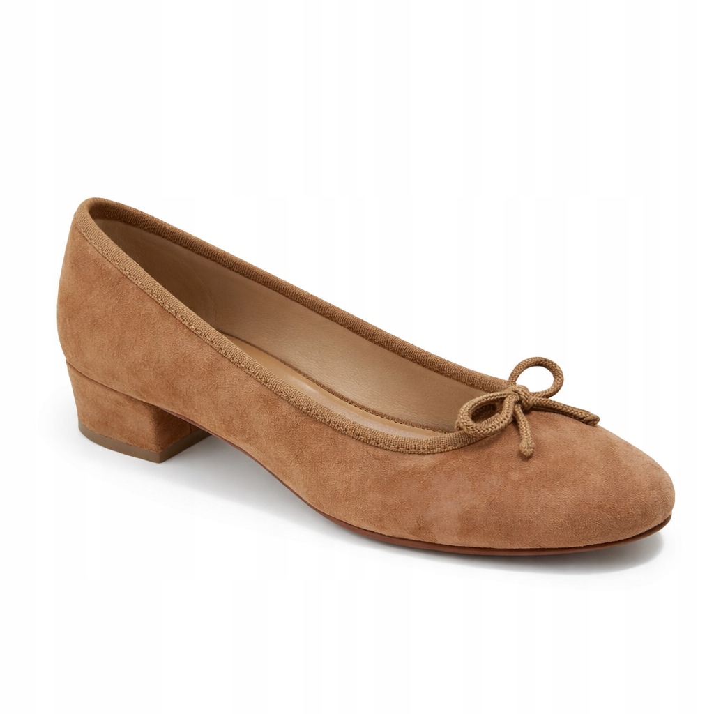 Bagglenina Semišové Lodičky V Hnědé Barvě Na Sloupku 43 3DB