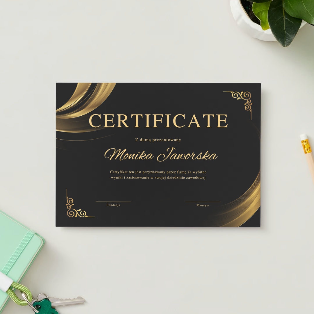 Projekt Graficzny Voucher / Certyfikat / Zaproszenie Marka inny