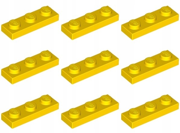 

Lego 3623 Płytka 1x3 żółta Nowa (5g) 9 szt.