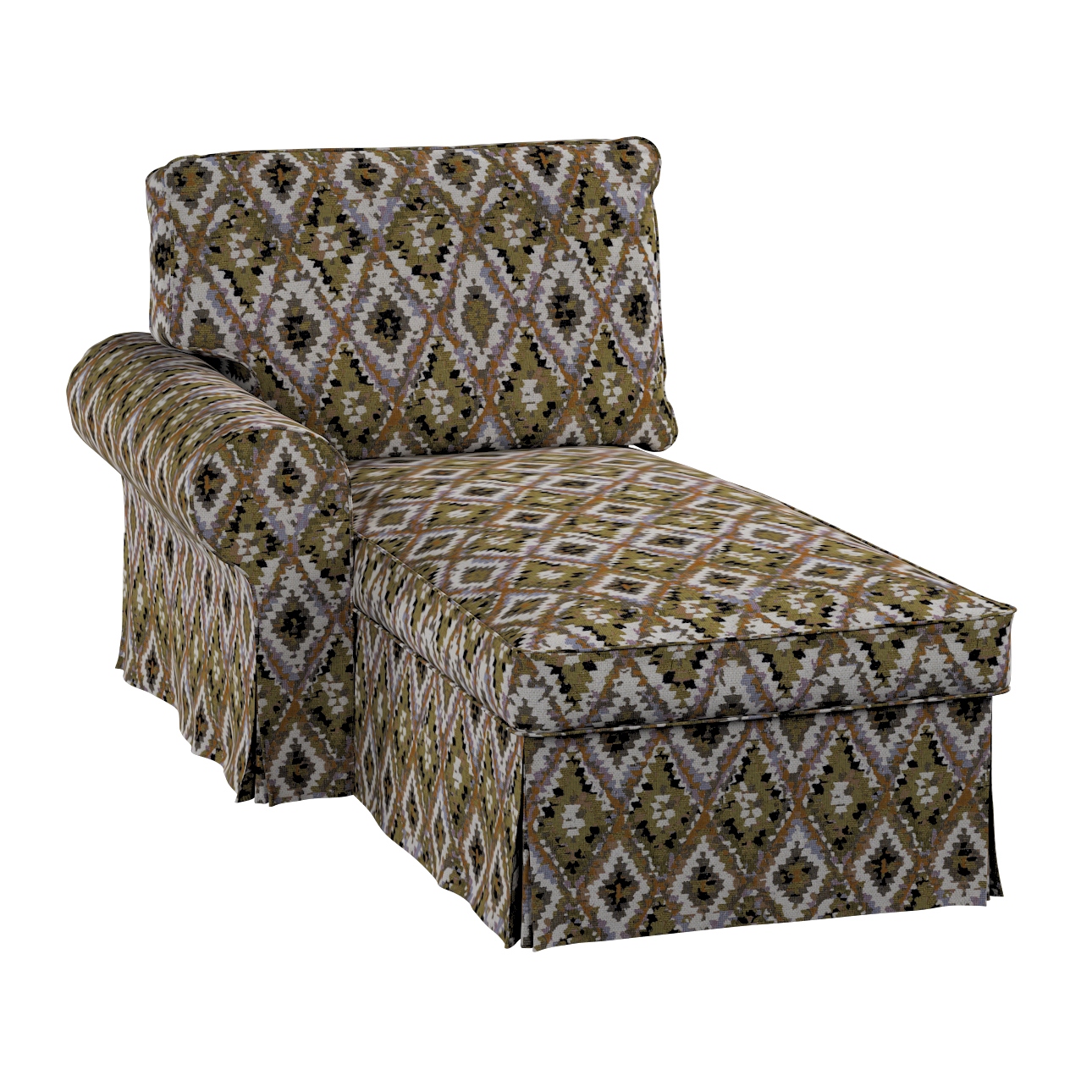 Potah na lenoška Ektorp levý Ikea oranžový