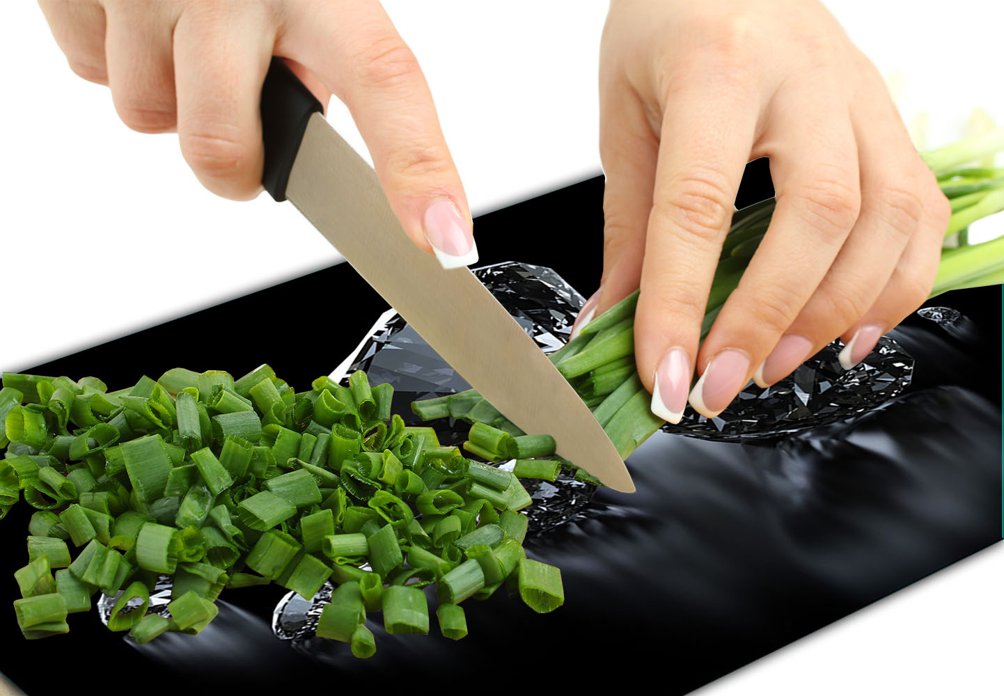 SZKLANA DESKA DO KROJENIA PODSTAWKA 40x30 DIAMENTY SZKŁO HARTOWANE Materiał wykonania szkło