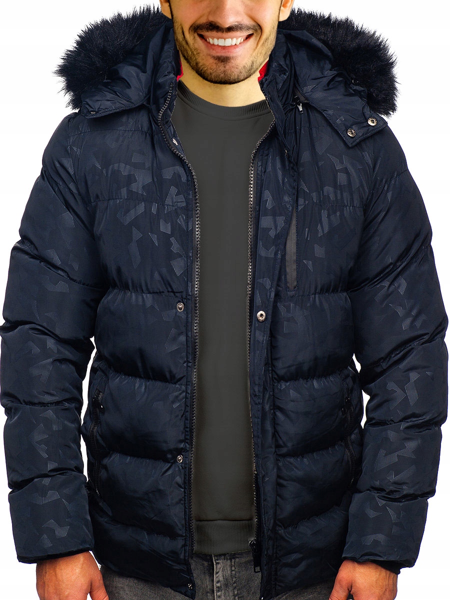 KURTKA ZIMOWA MĘSKA PUCHOWA PIKOWANA GRUBA CIEPŁA Rozmiar XXL