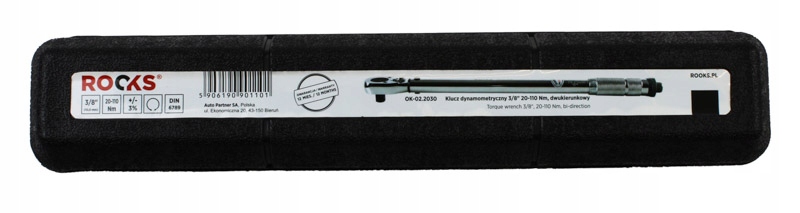 Rooks Momentový Kľúč 3/8" 20-110 Nm, Obojsmerný