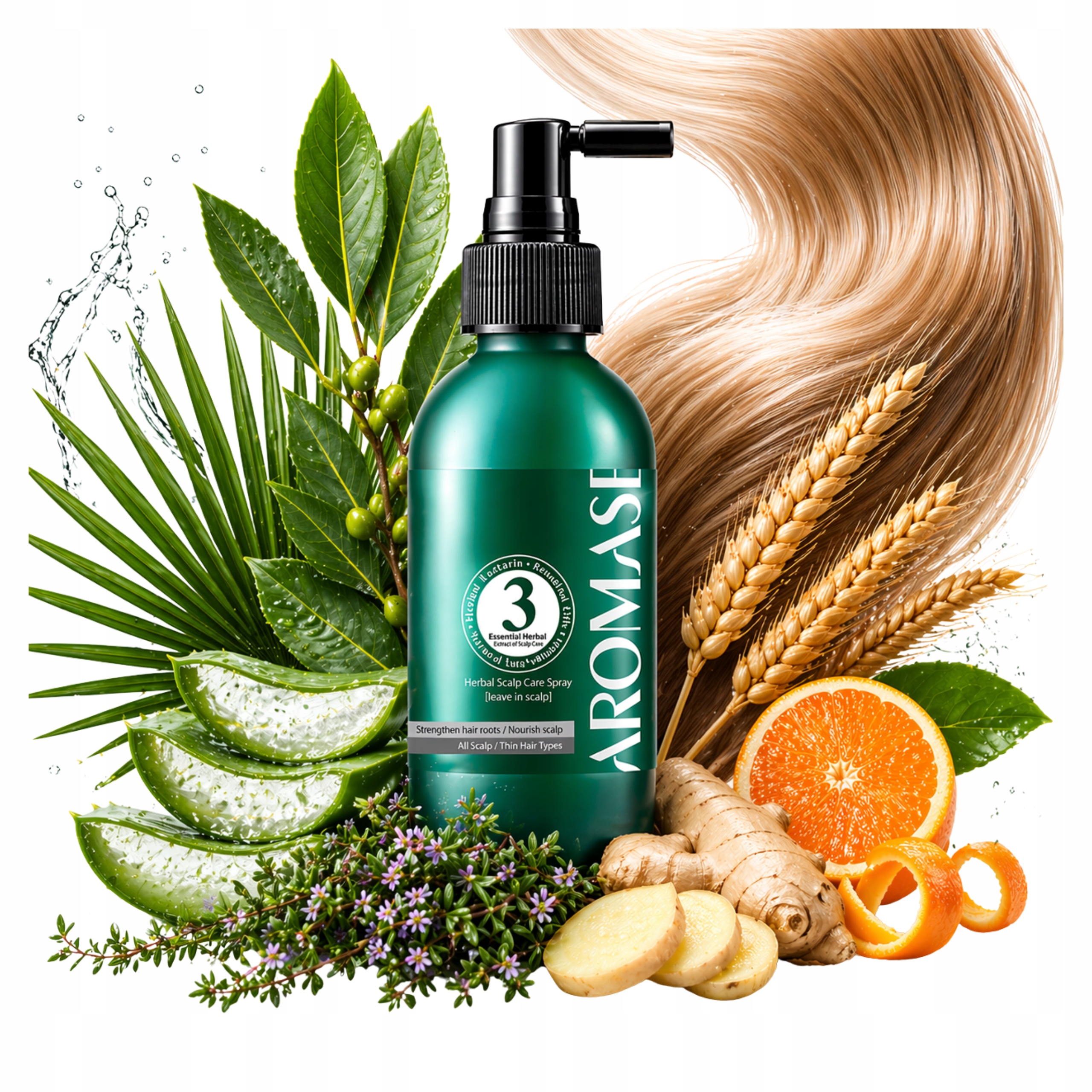 AROMASE Wcierka SPRAY Do Pielęgnacji Skóry Głowy Bez Spłukiwania 115ml