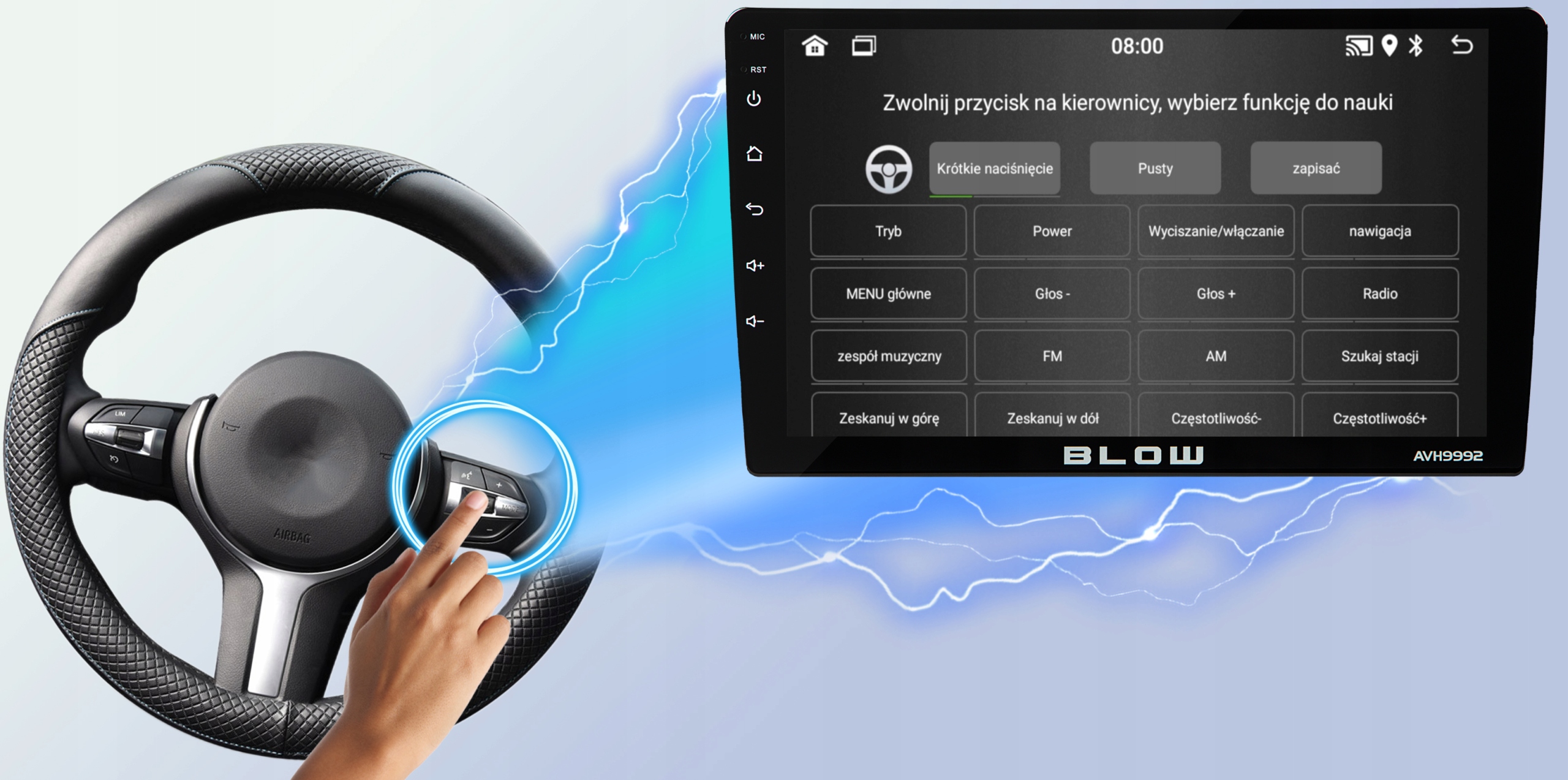 RADIO SAMOCHODOWE DOTYKOWE 2 DIN 9 CALI BLUETOOTH ANDROID 12 KAMERA COFANIA Radio informacja RDS pasmo FM