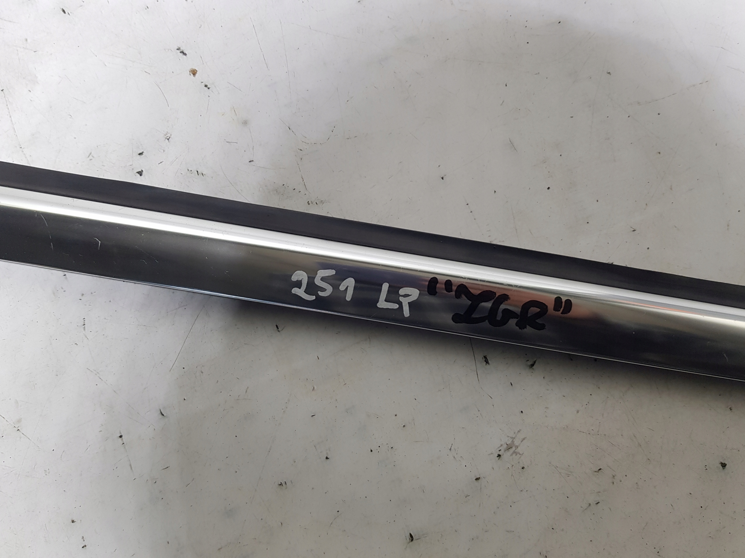 moulding door left front dust CHROM MERCEDES W251