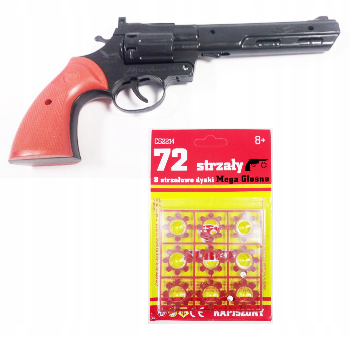 PISTOLET NA SPŁONKĘ KAPISZONY + KAPISZONY GRATIS