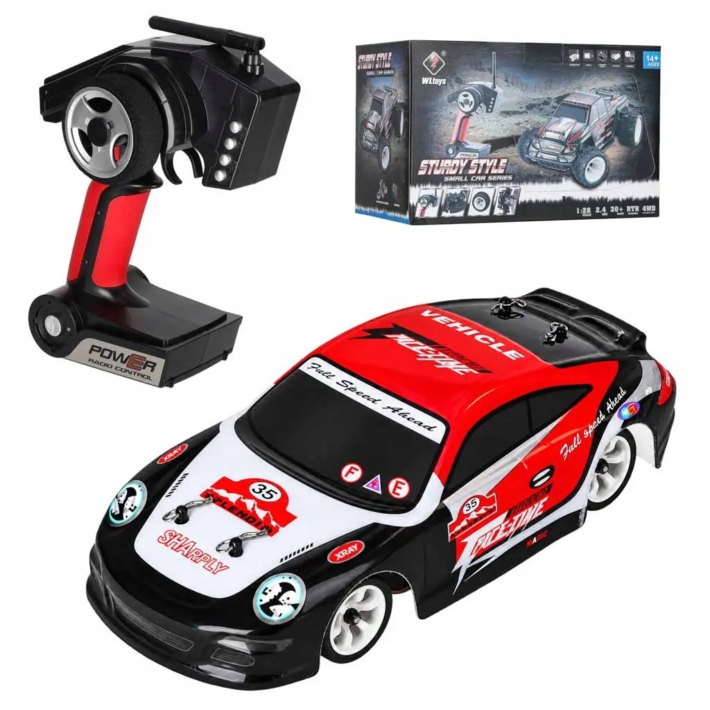 Samochód Rc WLToys K969 Drift 1:28 4WD Rtr 2. 4GHz 30km/ h WLToys