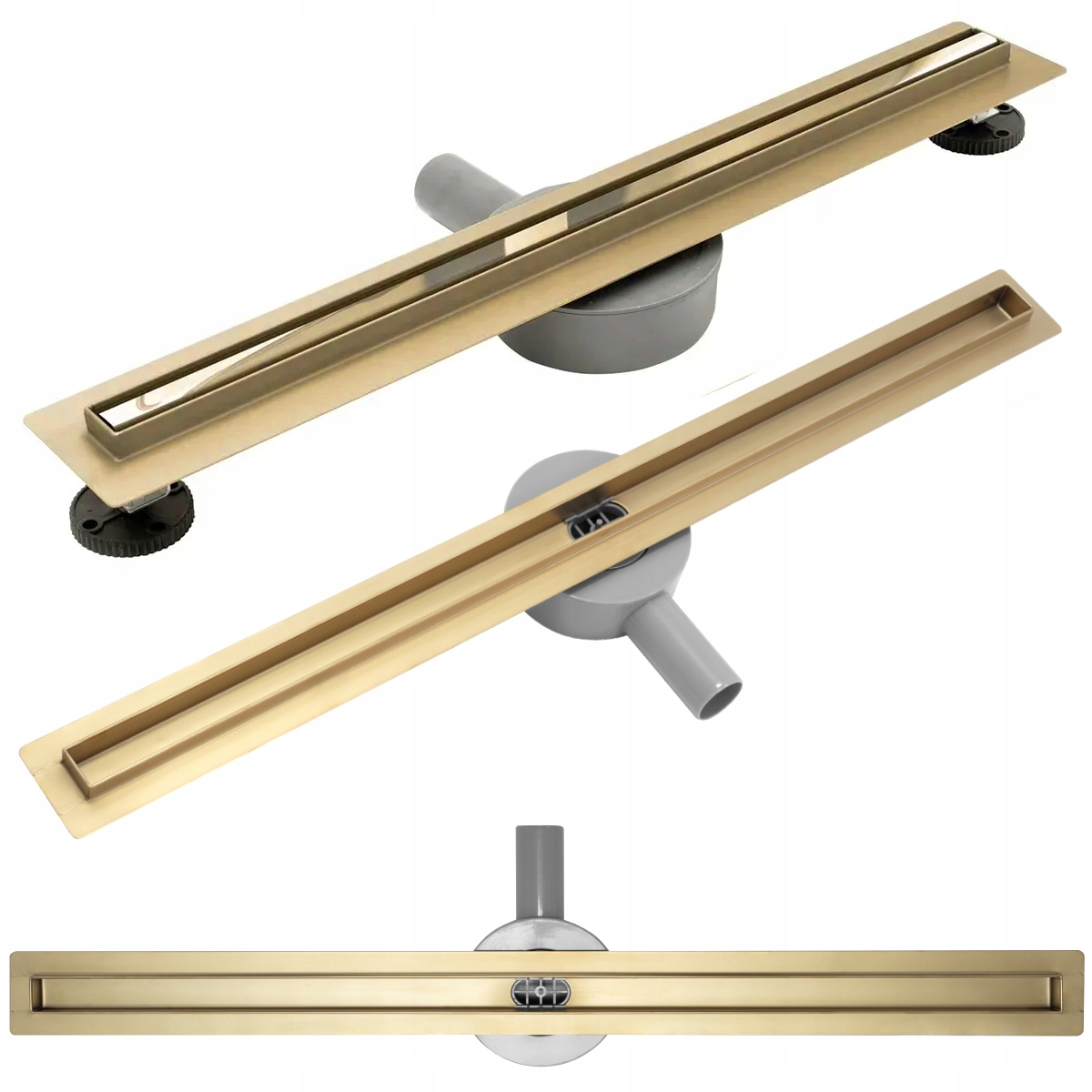 

Odpływ Liniowy Neo Slim Gold Mirror Złoty 80 Rea