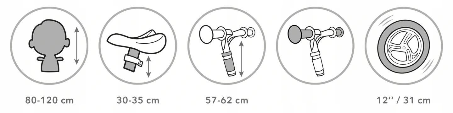 Детский беговел Kidwell REBEL, колеса PANDA, модель Rebel