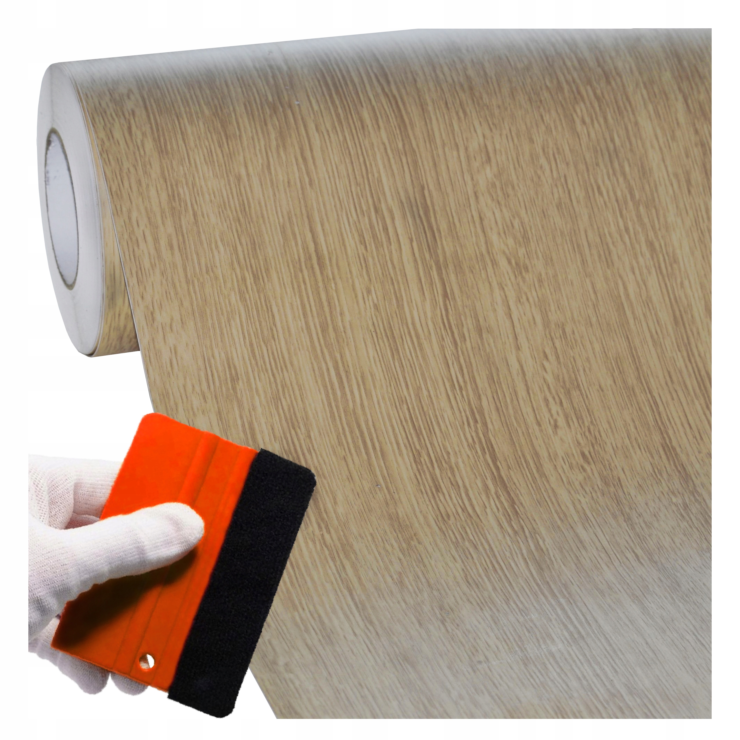 Nábytková dýha Samolepicí 60 x 500 cm Dveře Pracovní deska Silná struktura Dřevo