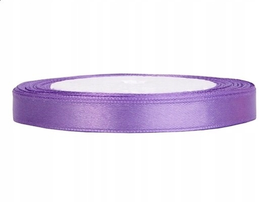 

Tasiemka Wstążka Satynowa liliowa 6mm x 25m