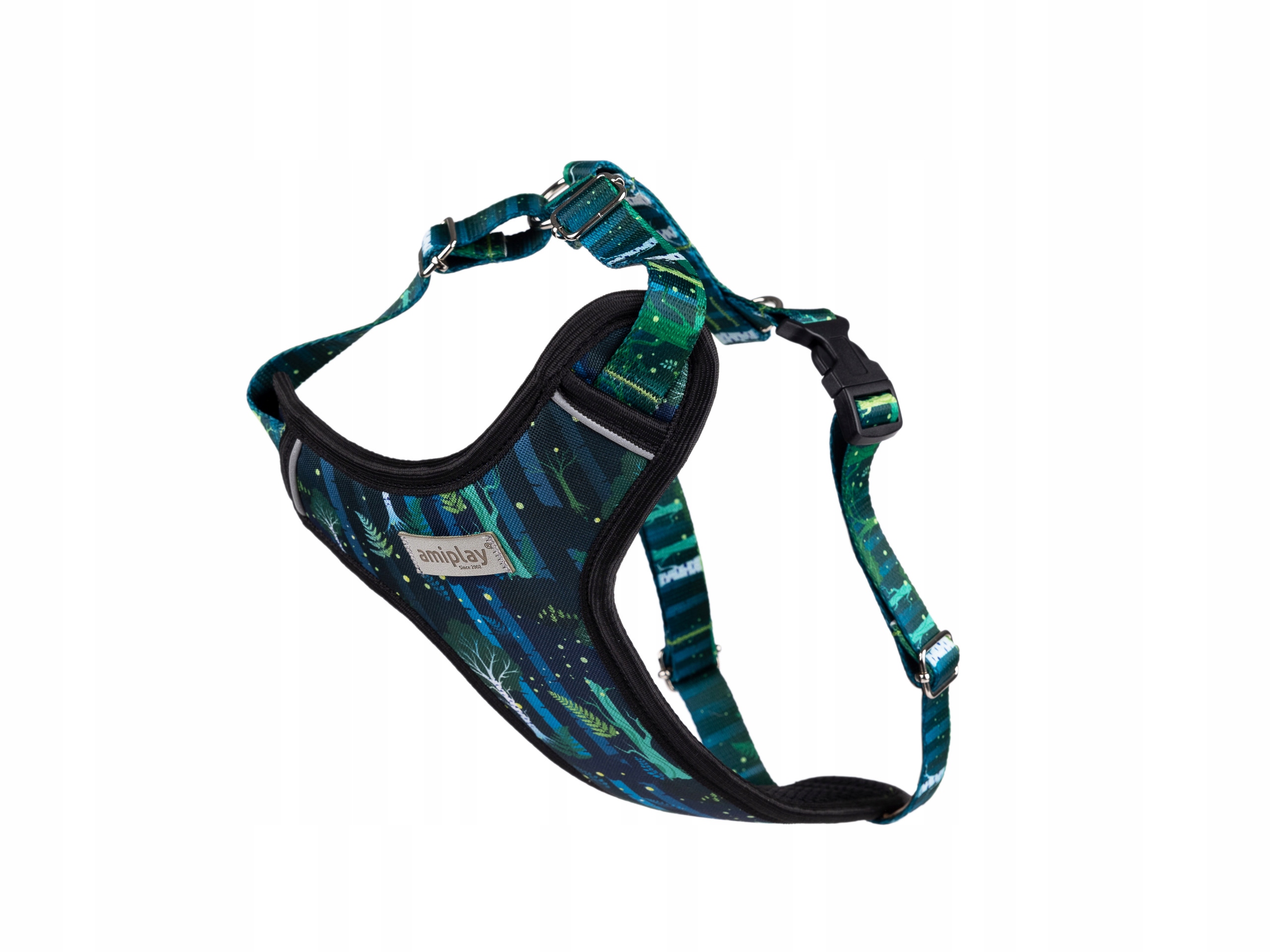 BeNature szelki bezuciskowe dla psa M 35-50cm Discovery Forest