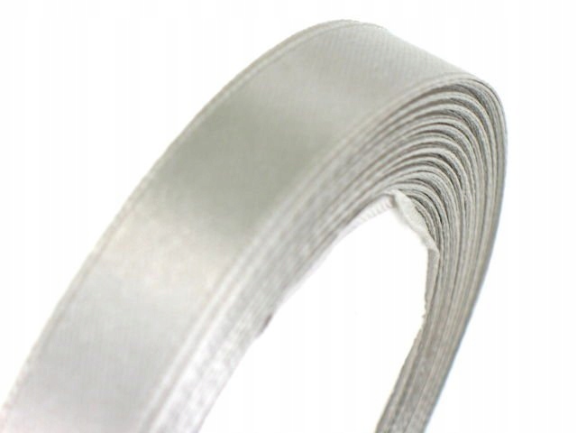 wstążka satynowa 4szt. szara  12mm/32m | AX12-18 — 2