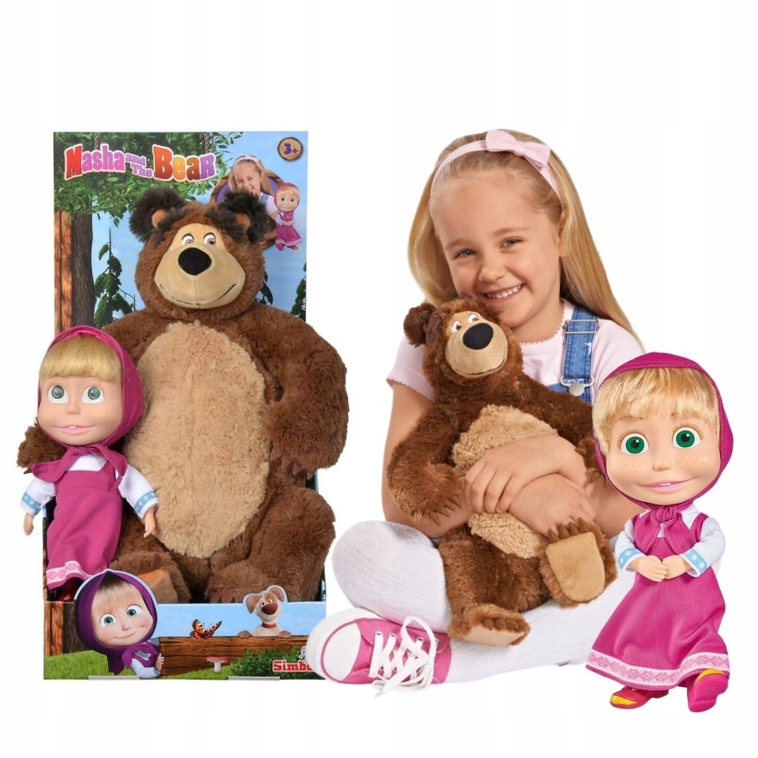 

Lalka Masza Maskotka Niedźwiedź Zestaw 2W1 Simba
