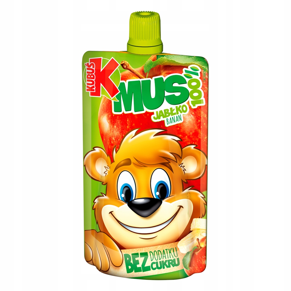 Kubuś Mus 100% jabłko banan 100g