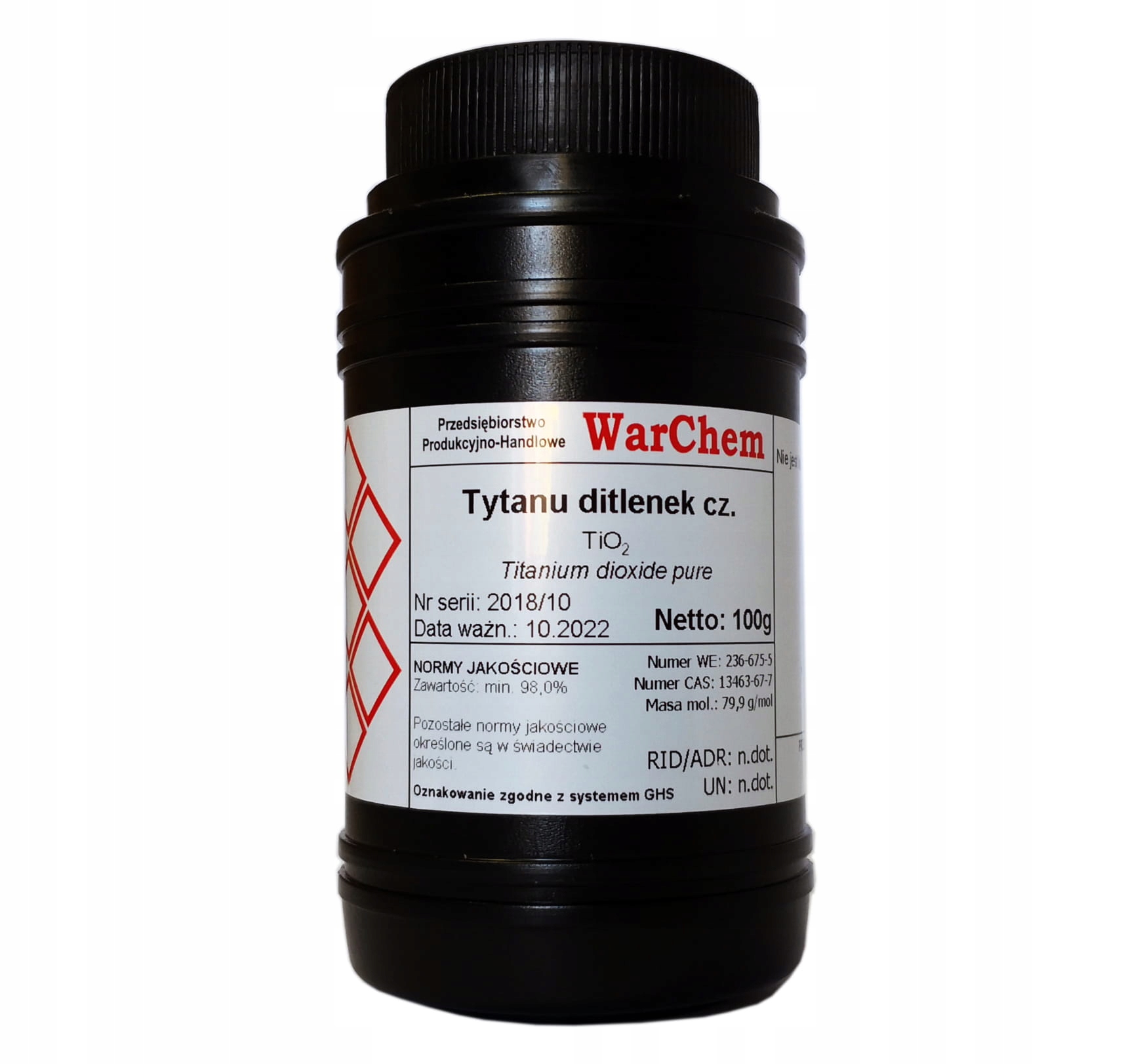 

Dwutlenek Tytanu 100g Warchem [58945]