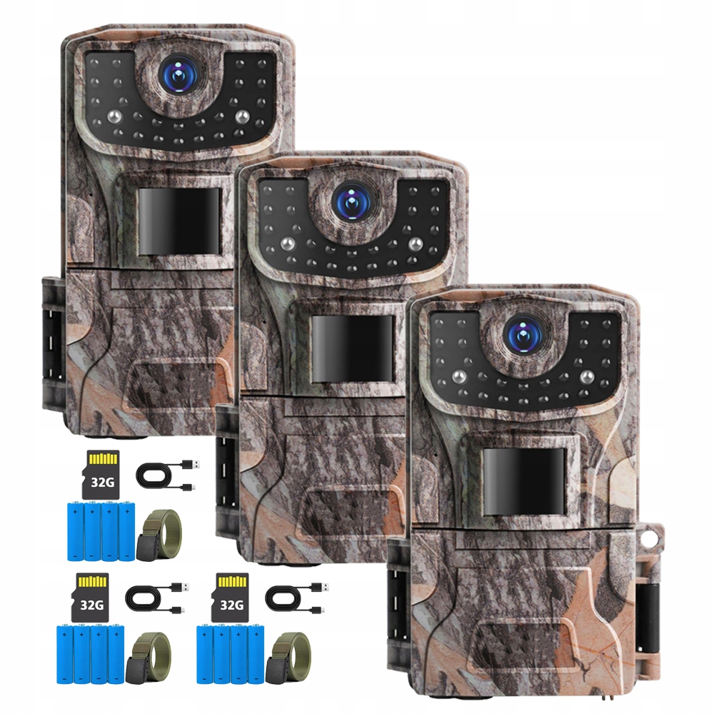 Lovecká kamera 2K 36MP s kartou 32 Gb pro záznam divoké zvěře