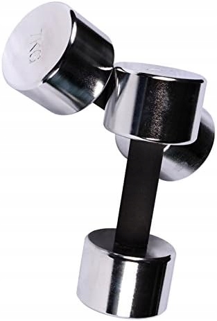 Hantle chromowane 2x5kg srebrny Solidne Antypoślizgowe 10KG Stałe