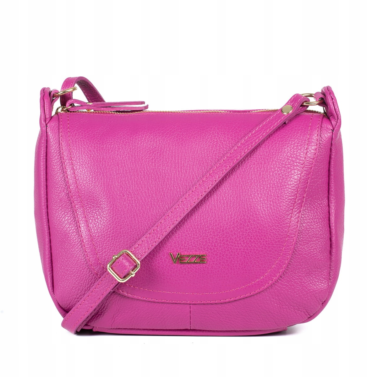 Kožená kabelka Vezze Sella Fuchsia