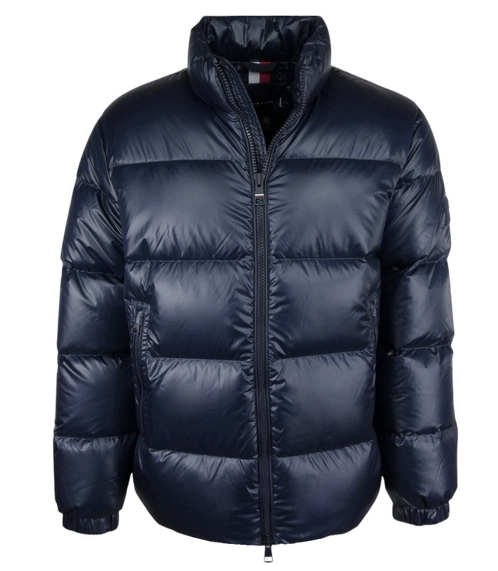 Tommy Hilfiger, kurtka męska, puchowa, pikowana, granatowa, L