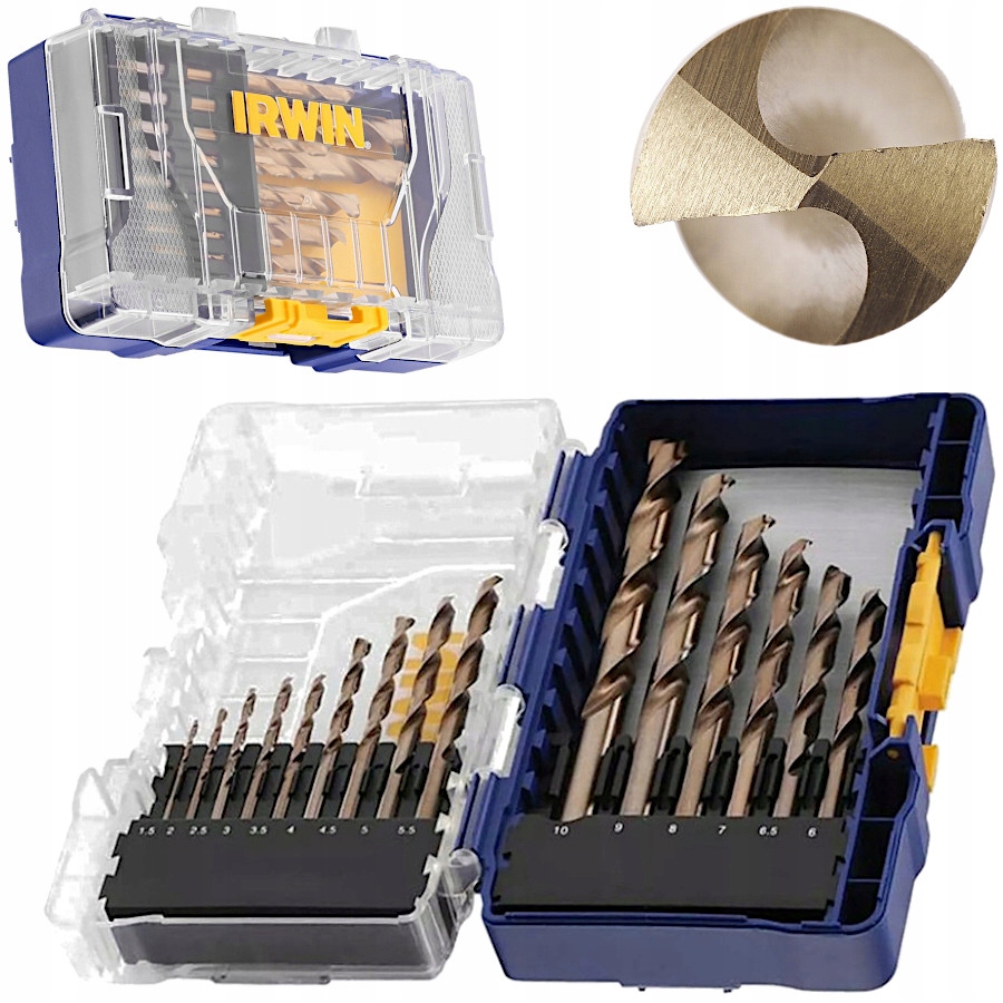 Zestaw wierteł do metalu Hss 1,5-10mm 15e Irwin