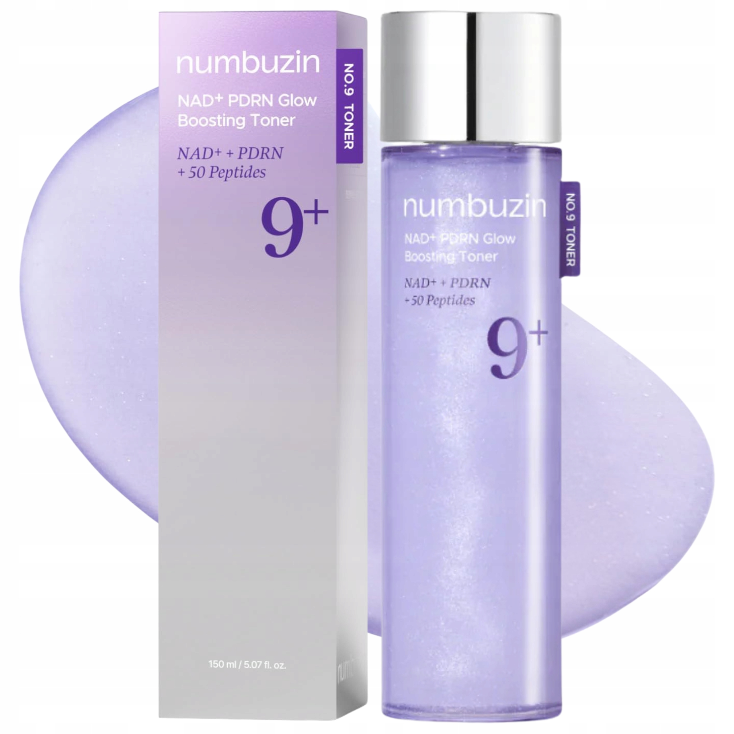 Intenzivně hydratační tonikum Numbuzin No.9 Nad Pdrn pro zářivou pleť 150 Ml