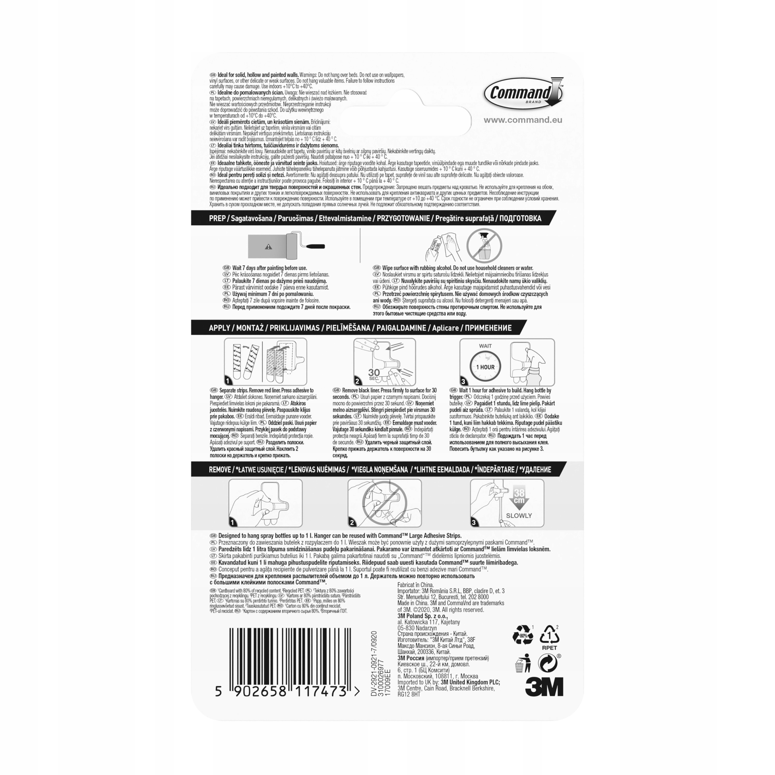 Command uchwyt do butelek z rozpylaczem 1 szt. Kod producenta 17009