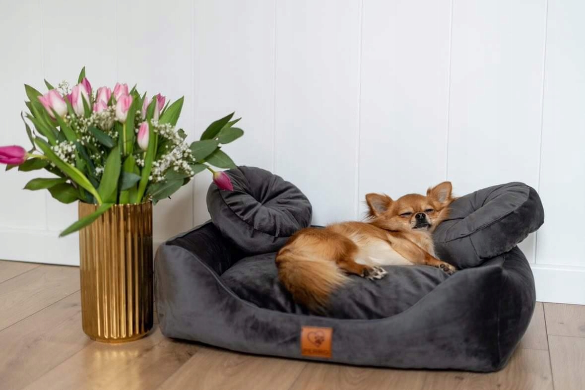 Levně pelíšek Pohovka Kotec Pohovka pro psa kočku Velur se zámkem 100x80 XL Perro