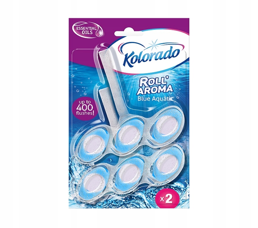 Levně 7X Kolorado Roll Aroma Blue Aquatic Toaletní kostka 2x51G