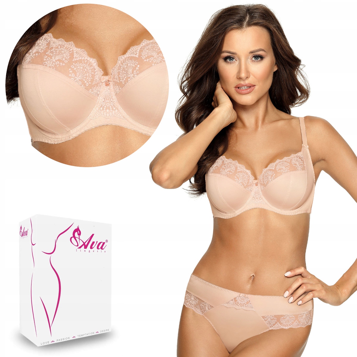 

Biustonosz Soft Support Av 1922 miękki beżowy 70E