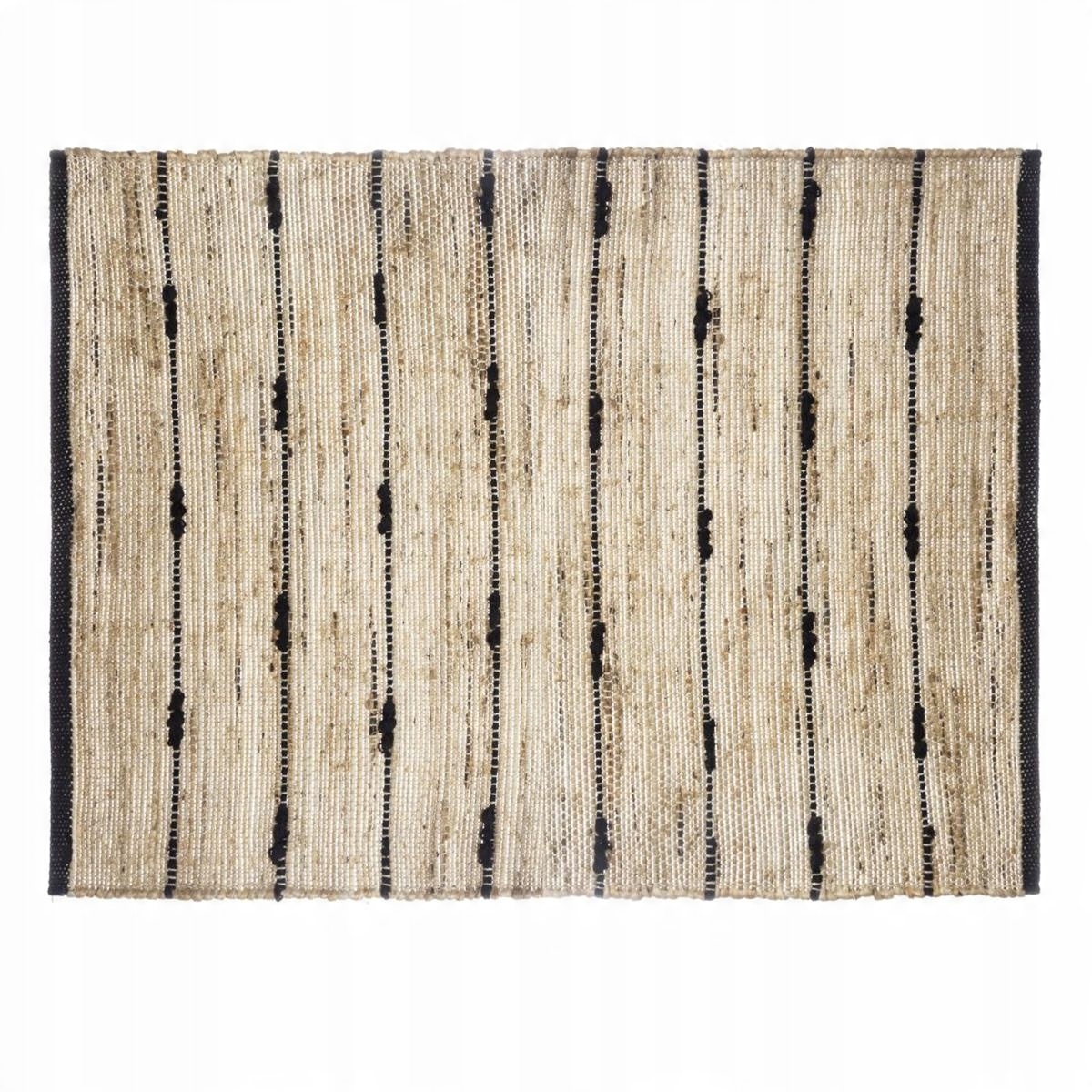 

Prostokątny naturalny dywan jutowy boho etno style