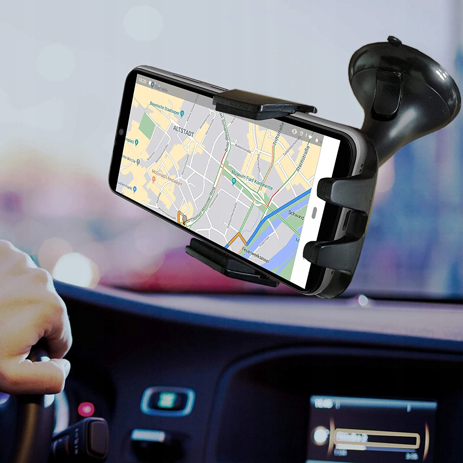 UCHWYT HOLDER NA TELEFON DO SAMOCHODU SZYBA KOKPIT Marka Blue Star