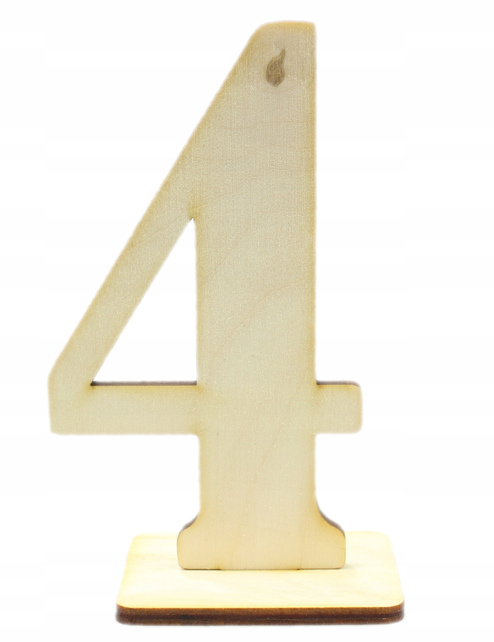 

Numer Na Stół Cyfra "4" Drewniana Stolik