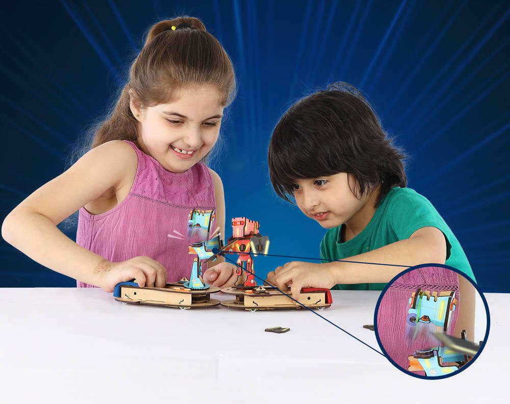 TECHNOLOGICZNE STARCIA - MECHANICZNE PUZZLE 3D SMARTIVITY Marka inna
