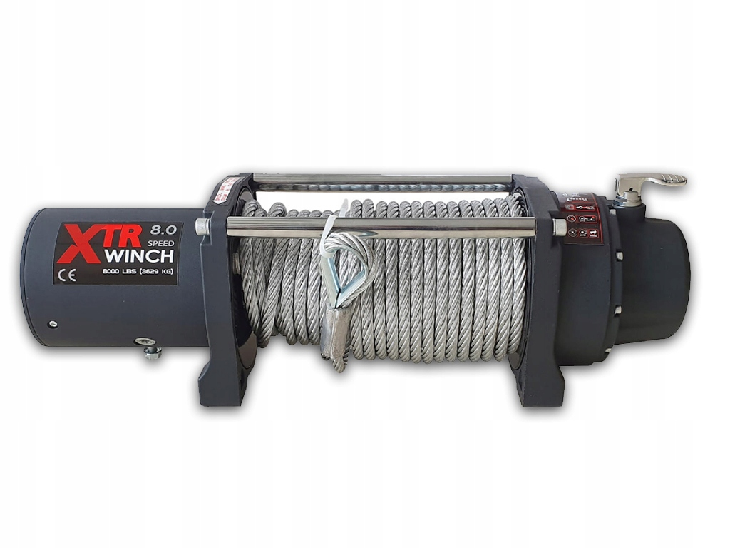 ЛЕБЕДКА XTR 8000 ФУНТОВ 3,6 Т ВНЕДОРОЖНЫЙ ТРОС