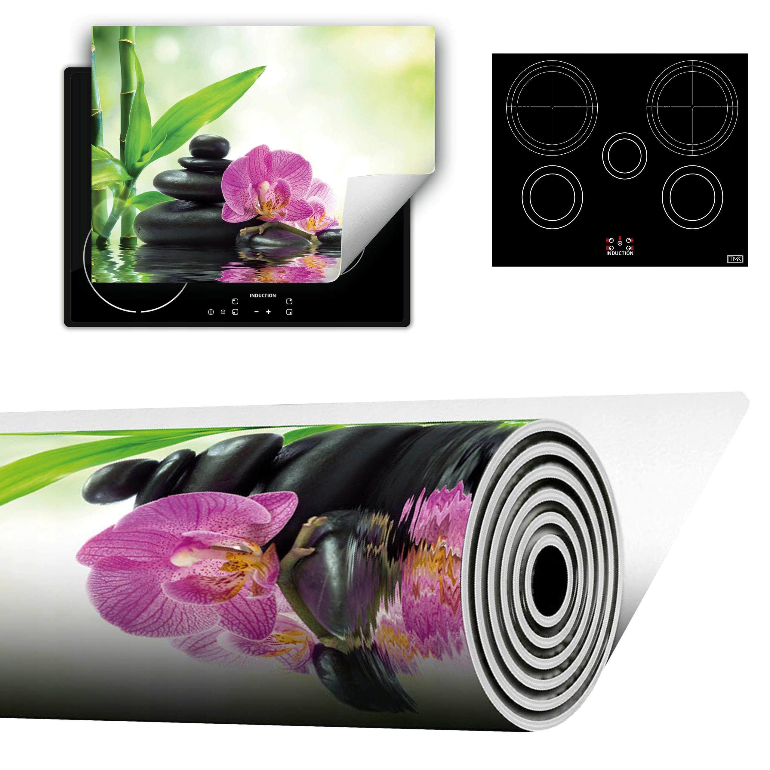 Vinylová Podložka Do Kuchyně Více Místa 70x52 Bambus orchidej