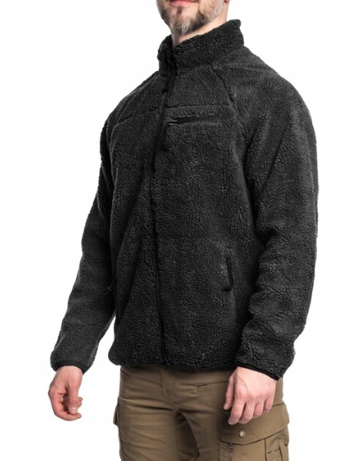 Brandit Černá Fleecová Bunda Se Zipem A Kapsou Na Zip