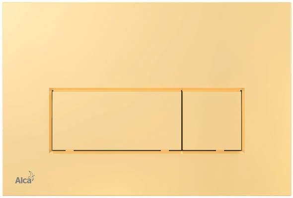 AlcaPLAST Tlačidlo splachovača Wc Zlatý lesk M575 Delfín alcadrain