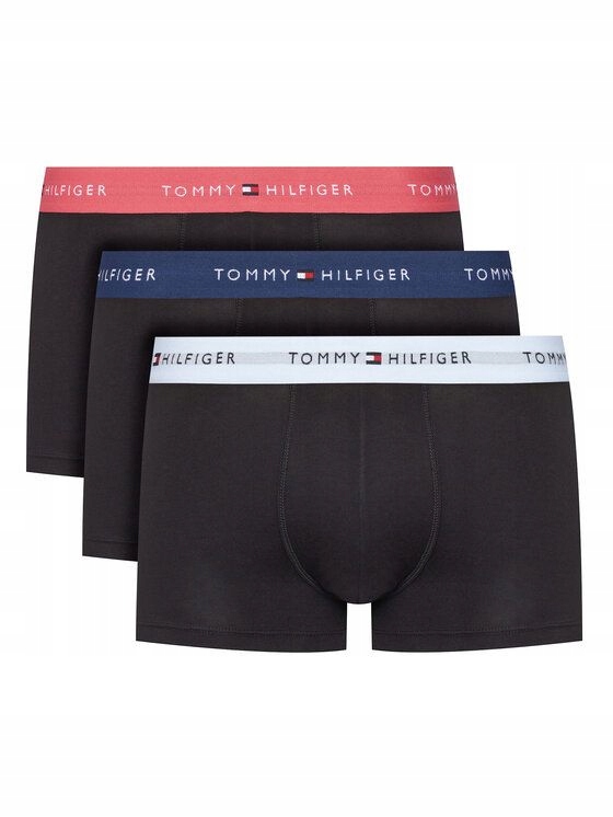 Tommy Hilfiger Pánské Boxerky Slipy 3P Wb Trunk Černé vel. M