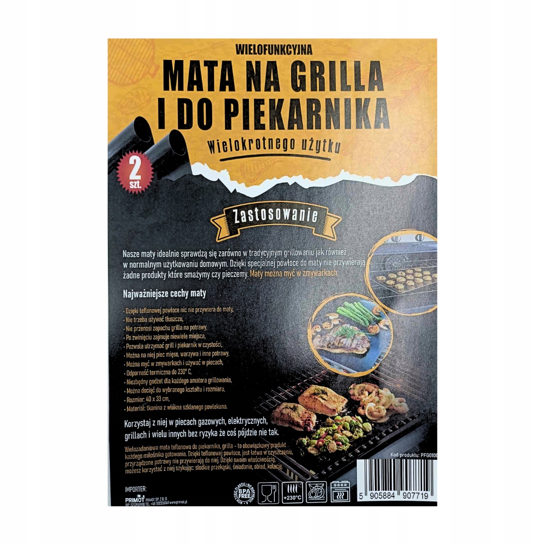 Mata na GRILL 2 sztuki Długość 40 cm