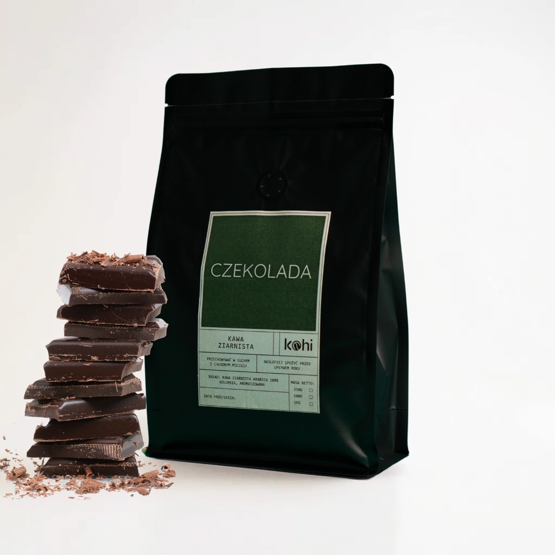 Levně Káva Chutná Zrnková Čokoláda 1000 g Kohi Čokoládová