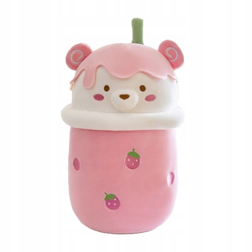 

Maskotka Pluszak Bubble Tea Milk Różowy Kubek 45cm