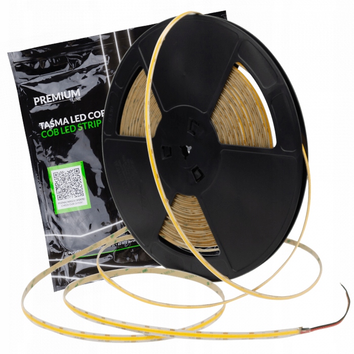 Led pásik Cob Vonkajší pásik 12V 480 9W/m 3000K Biely Teplý 945lm/m 20m